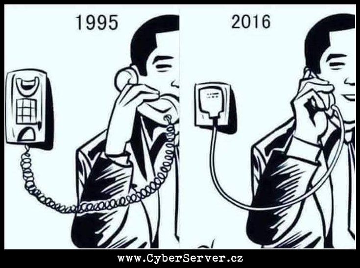 Telefon dnes a dříve