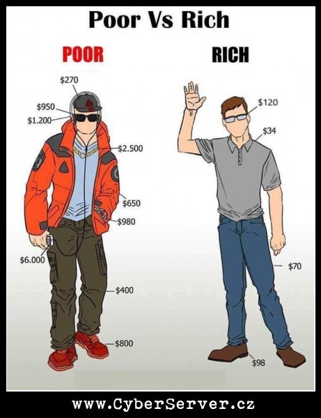 Bohatý vs chudý