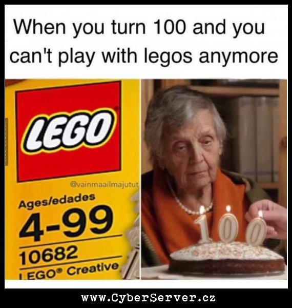 LEGO - maximální věk